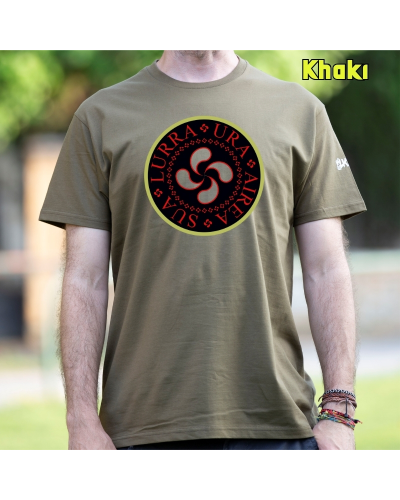 GizonKamiseta-Airea-Ura-Sua-Lurra Mahatsa