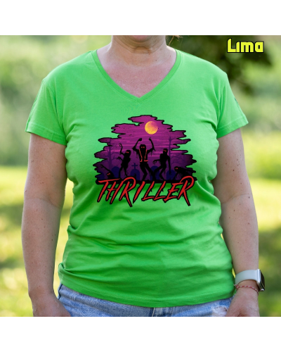 Camiseta Mujer Thriller - manga corta