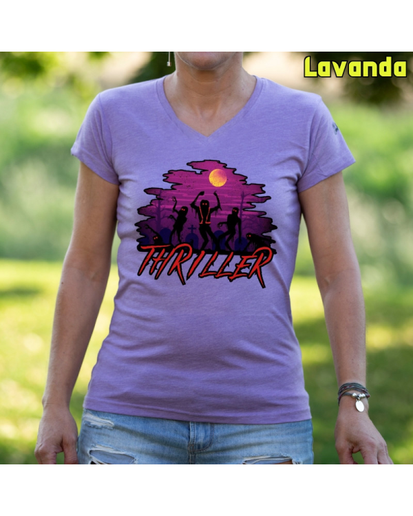 Camiseta Mujer Thriller - manga corta