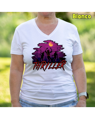 Camiseta Mujer Thriller - manga corta