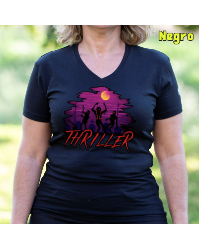 Camiseta Mujer Thriller - manga corta