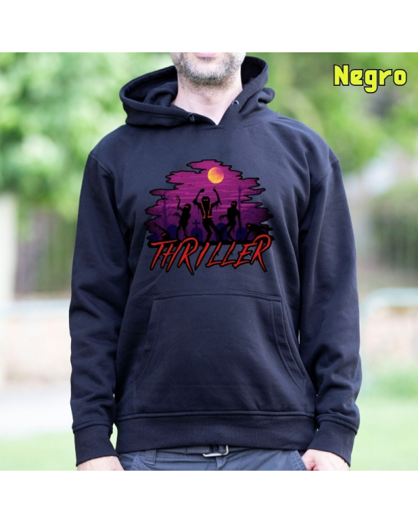 Sudadera hombre con capucha Thiller  La Kamiseta K Buskas