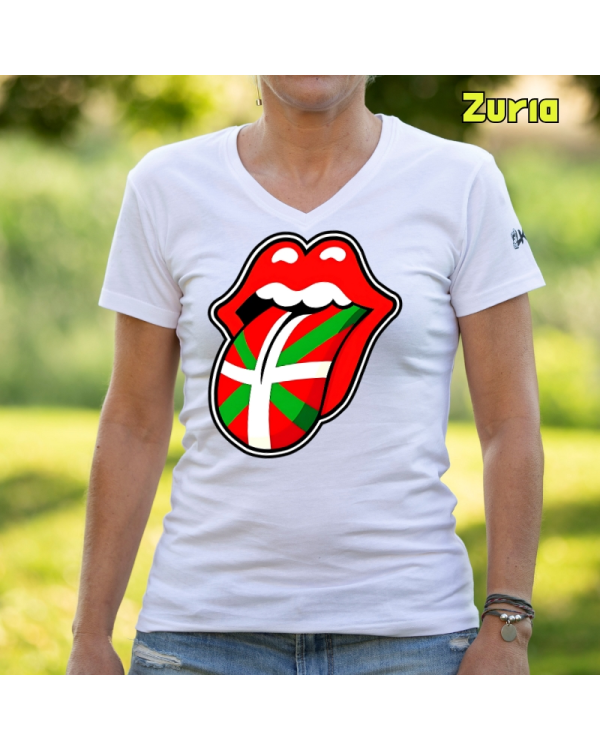 Emakume Kamiseta-RollingKurriña Zuria