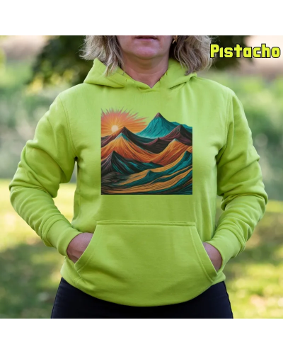 Sudadera mujer con capucha MONTAÃA 7 COLORES  La Kamiseta K Buskas