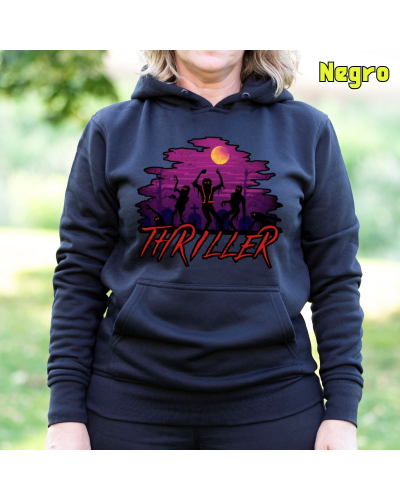 Sudadera mujer con capucha Thiller  La Kamiseta K Buskas