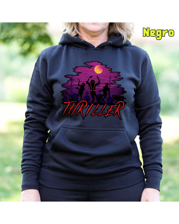 Sudadera mujer con capucha Thiller  La Kamiseta K Buskas