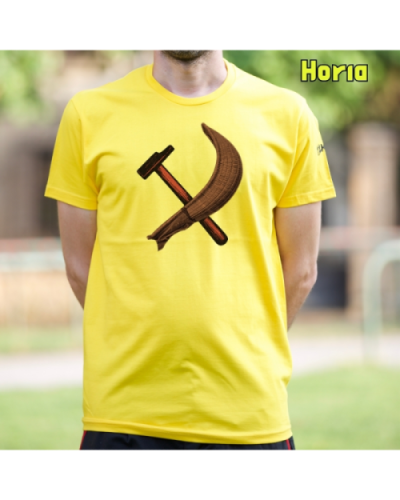 GizonKamiseta-Mailua eta Zesta punta Horia