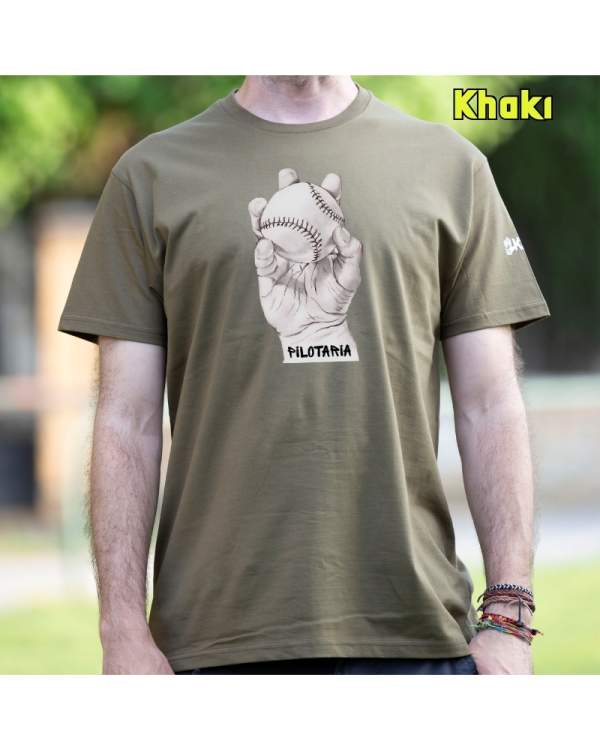 GizonKamiseta-Pilotaria Khaki
