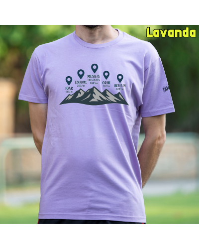 Camiseta Hombre Manga Corta-Cumbres Navarras GreyMelange