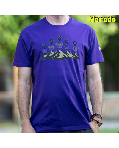 Camiseta Hombre Manga Corta-Cumbres Navarras GreyMelange