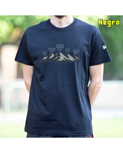 Camiseta Hombre Manga Corta-Cumbres Navarras GreyMelange