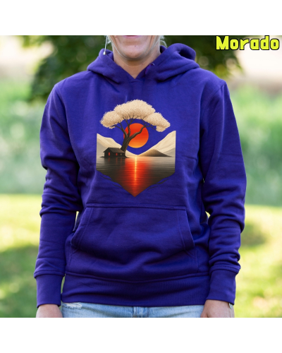 Sudadera mujer con capucha Japan House