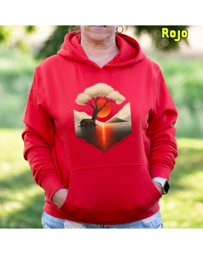 Sudadera mujer con capucha Japan House