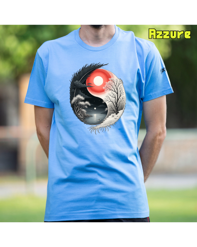 Camiseta Hombre Manga Corta-Yin Yang Azzure