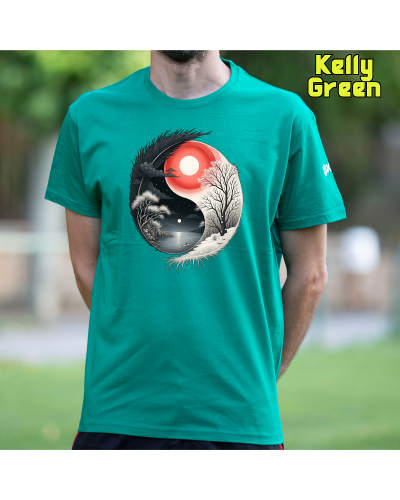 Camiseta Hombre Manga Corta-Yin Yang Azzure