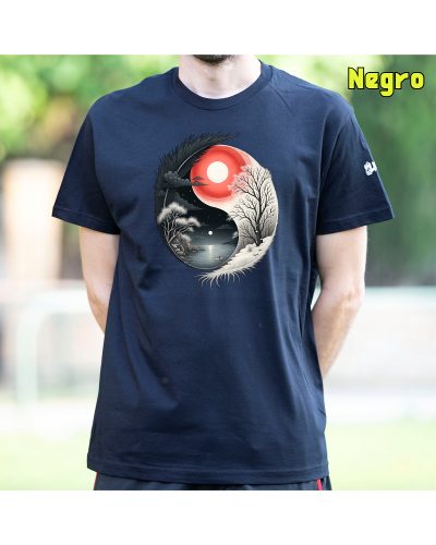 Camiseta Hombre Manga Corta-Yin Yang Azzure