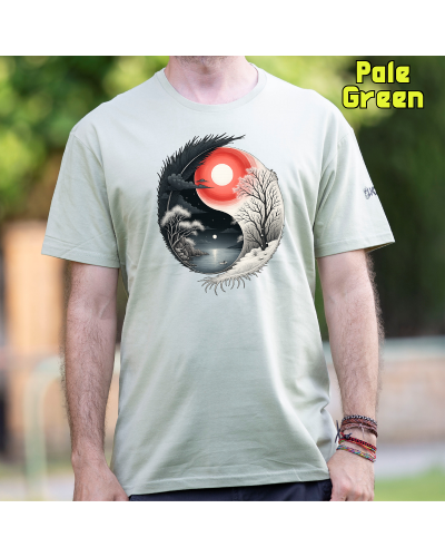 Camiseta Hombre Manga Corta-Yin Yang Azzure