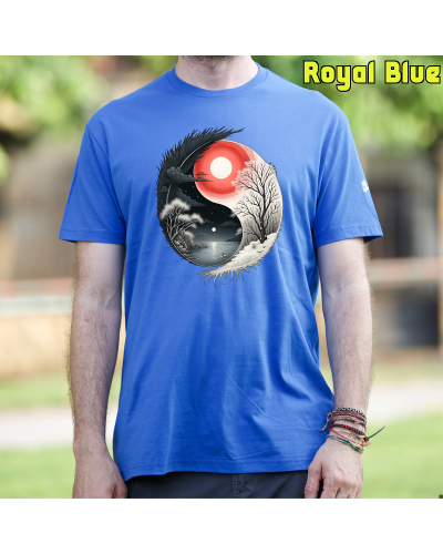 Camiseta Hombre Manga Corta-Yin Yang Azzure