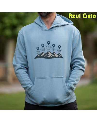 Sudadera Hombre Capucha-Cumbres Navarras GreyMelange