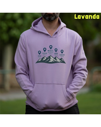 Sudadera Hombre Capucha-Cumbres Navarras GreyMelange