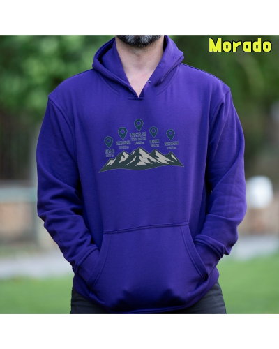 Sudadera Hombre Capucha-Cumbres Navarras GreyMelange