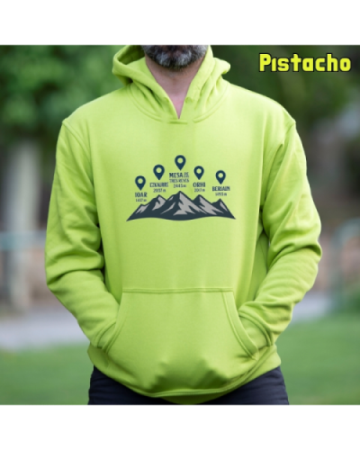 Sudadera Hombre Capucha-Cumbres Navarras Pistacho