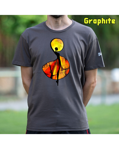 Camiseta Hombre Manga Corta-African Graphite