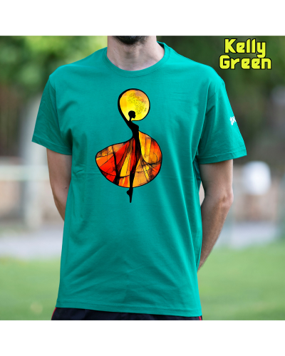 Camiseta Hombre Manga Corta-African Graphite