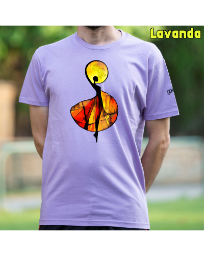 Camiseta Hombre Manga Corta-African Graphite