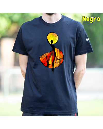Camiseta Hombre Manga Corta-African Graphite
