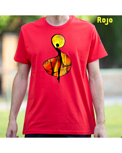 Camiseta Hombre Manga Corta-African Graphite