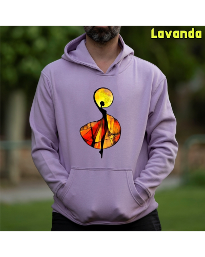 Sudadera Hombre Capucha-African Graphite