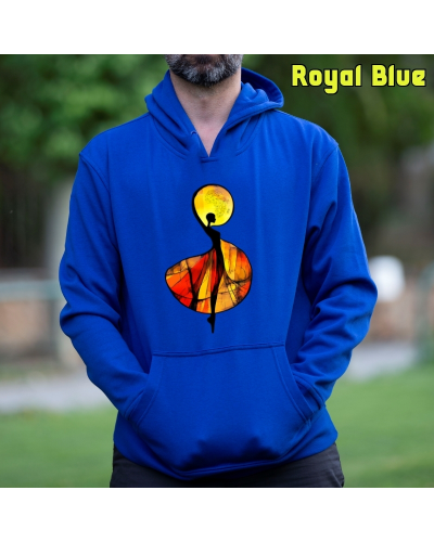 Sudadera Hombre Capucha-African Graphite