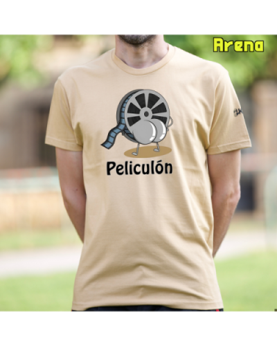 Camiseta Hombre Manga Corta-Peliculón Arena