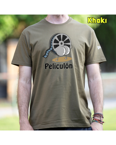Camiseta Hombre Manga Corta-Peliculón PaleGreen