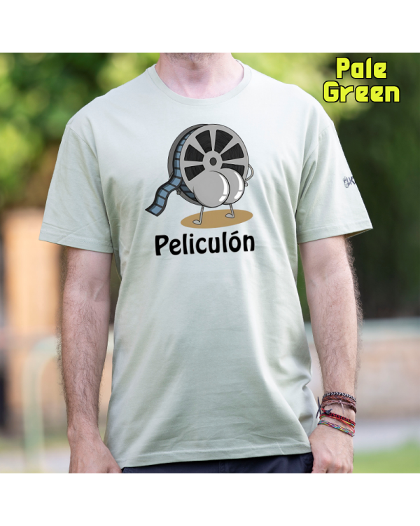 Camiseta Hombre Manga Corta-Peliculón PaleGreen