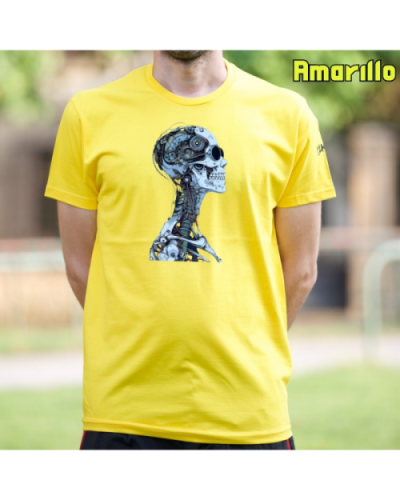 Camiseta Hombre Manga Corta-Future Amarillo