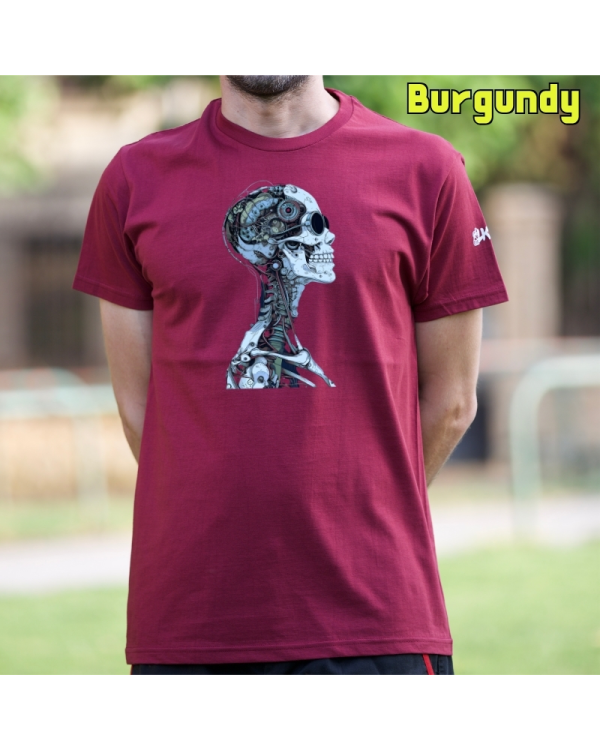 Camiseta Hombre Manga Corta-Future Burgundy
