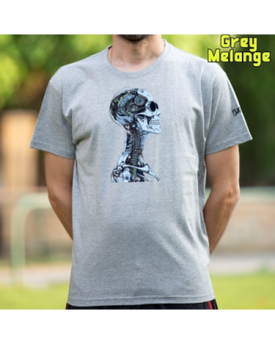 Camiseta Hombre Manga Corta-Future GreyMelange