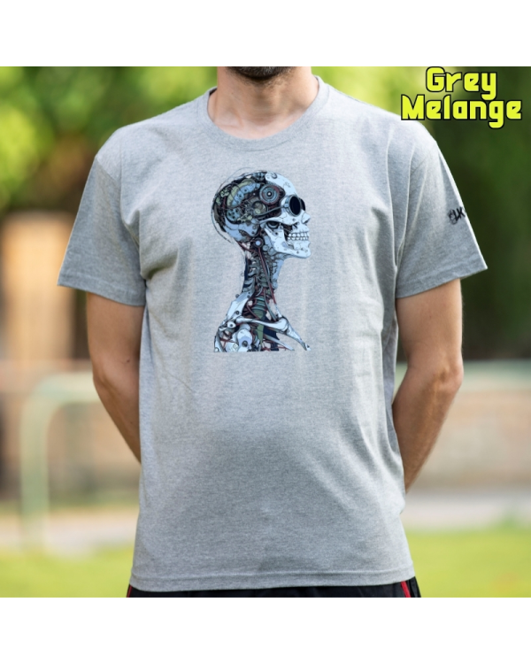 Camiseta Hombre Manga Corta-Future GreyMelange
