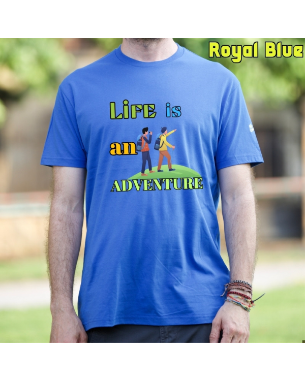 Camiseta hombre LIFE IS - manga corta