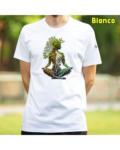 Camiseta Hombre Manga Corta-Pacha Mama Lavanda