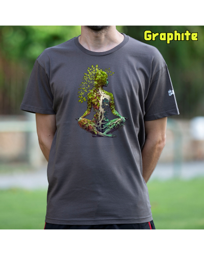 Camiseta Hombre Manga Corta-Pacha Mama Lavanda