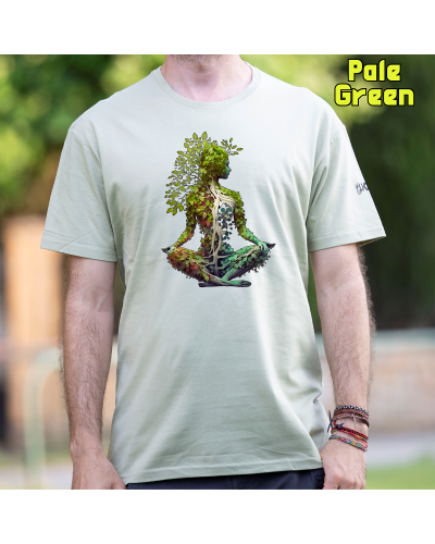 Camiseta Hombre Manga Corta-Pacha Mama Lavanda