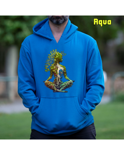 Sudadera Hombre Capucha-Pacha Mama Lavanda