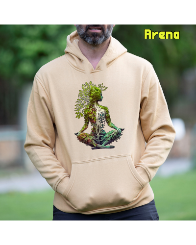 Sudadera Hombre Capucha-Pacha Mama Lavanda