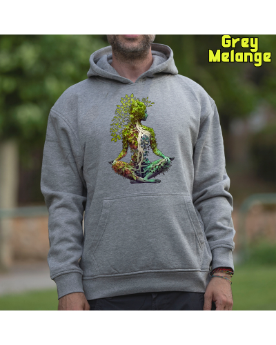 Sudadera Hombre Capucha-Pacha Mama Lavanda