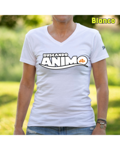 Camiseta Mujer Manga Corta-Anemo Blanco