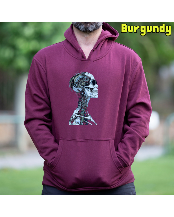 Sudadera Hombre Capucha-Future Burgundy