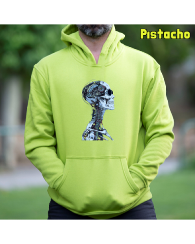 Sudadera Hombre Capucha-Future Pistacho
